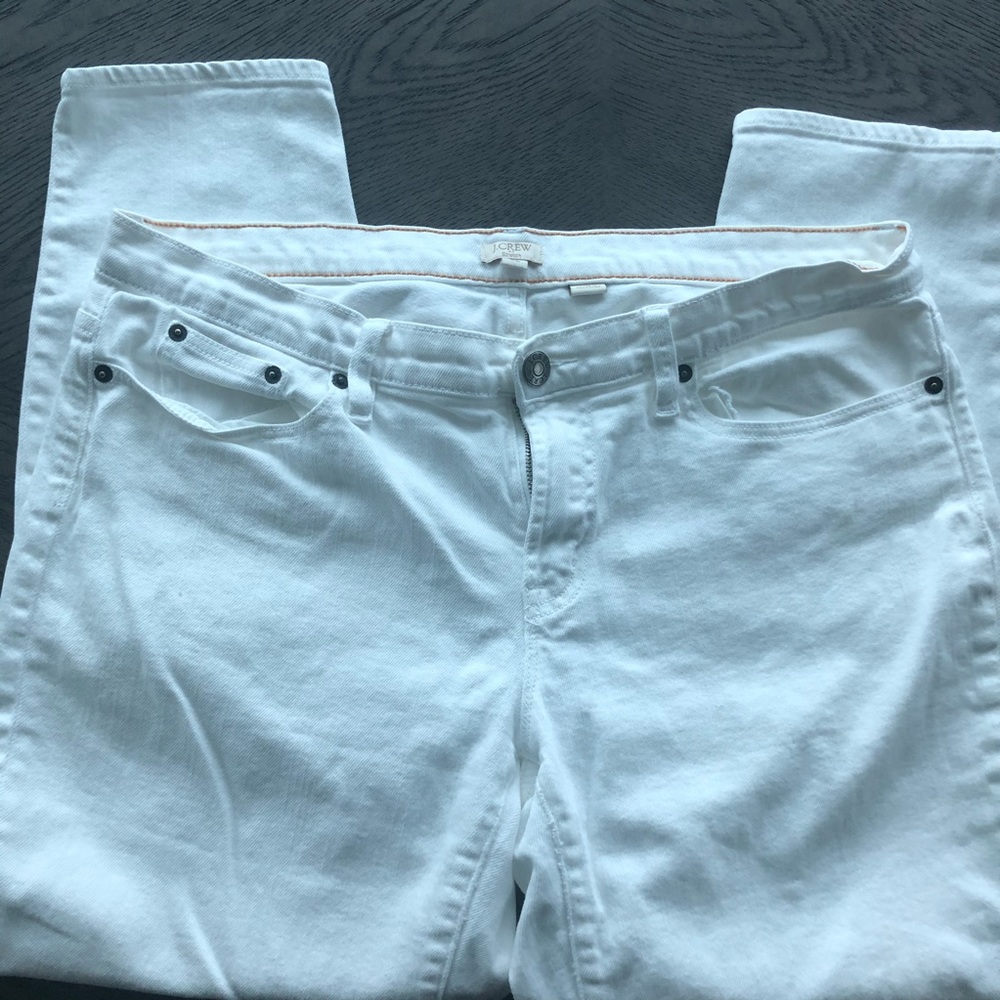 J. Crew white stretch crop - 5 pocket - Picture 5 of 7